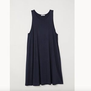 Chic Navy Sleeveless Mini Dress